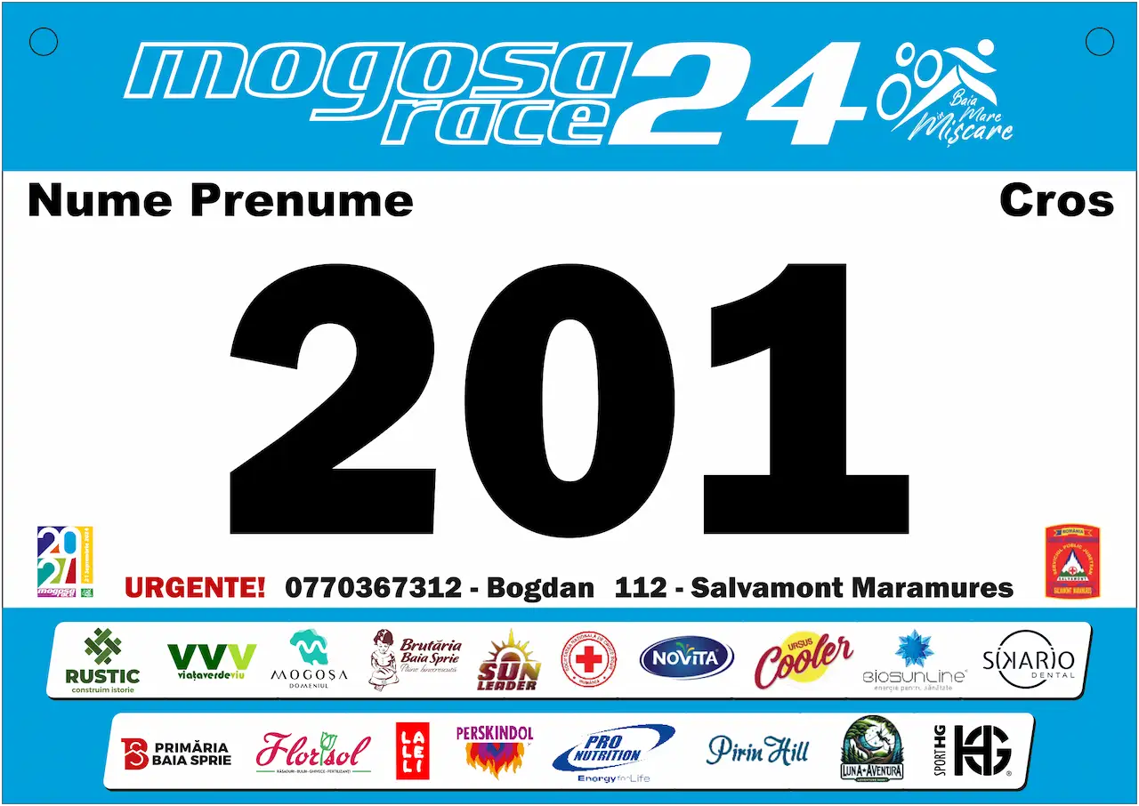 Mogosa Race white logo